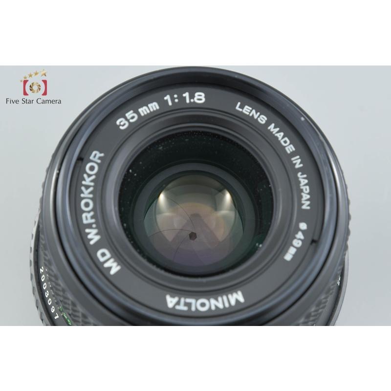 中古】MINOLTA ミノルタ MD W.ROKKOR 35mm f/1.8 : 中古カメラの