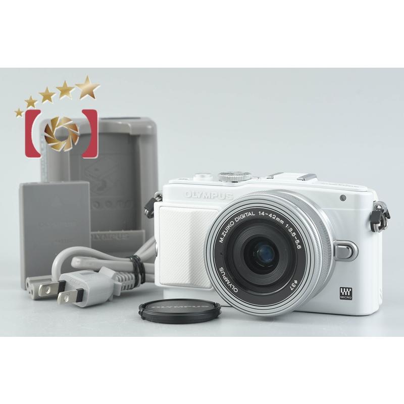 OLYMPUS PEN Lite E-PL6 ホワイト シャッター4,211回 オリンパス（OLYMPUS） 【中古】OLYMPUS PEN Lite E-PL6 14-42mm EZ