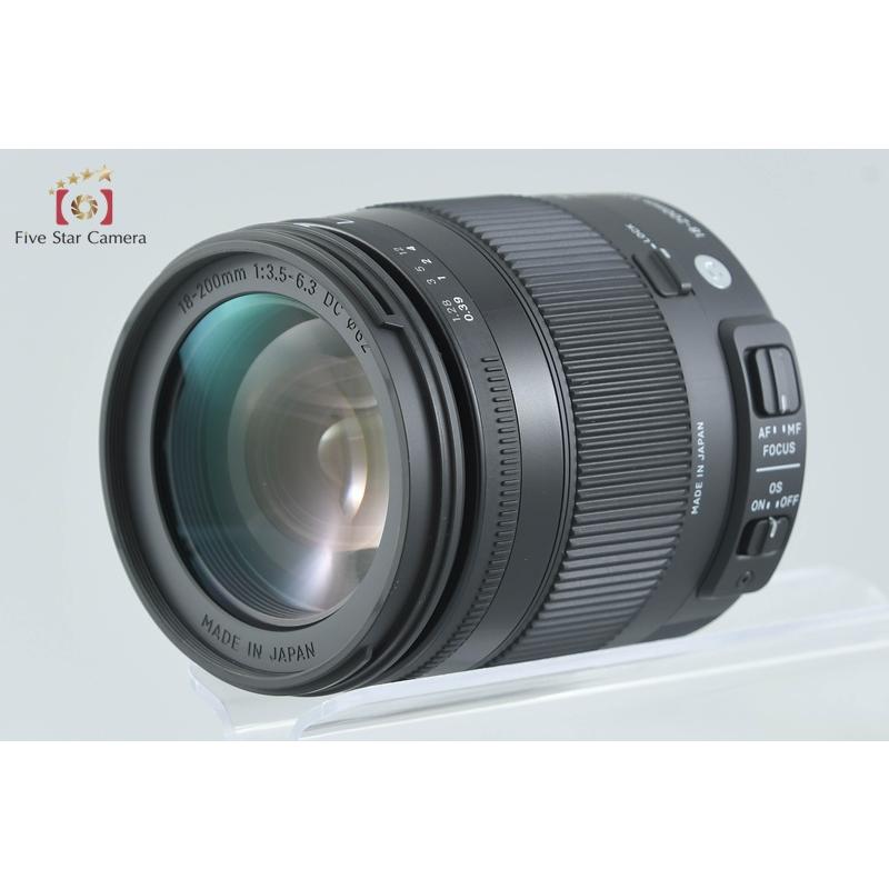 【中古】SIGMA シグマ 18-200mm f/3.5-6.3 DC OS HSM Contemporary ニコン用