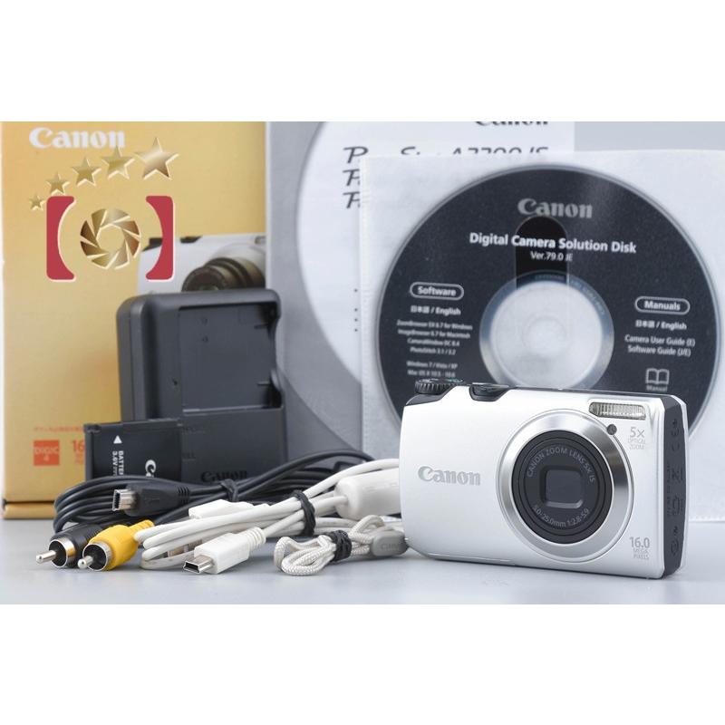【希少・新品未使用品】Canon PowerShot A3300 IS シルバー キヤノン PowerShot A3300IS シルバー | コンパクトデジタルカメラ