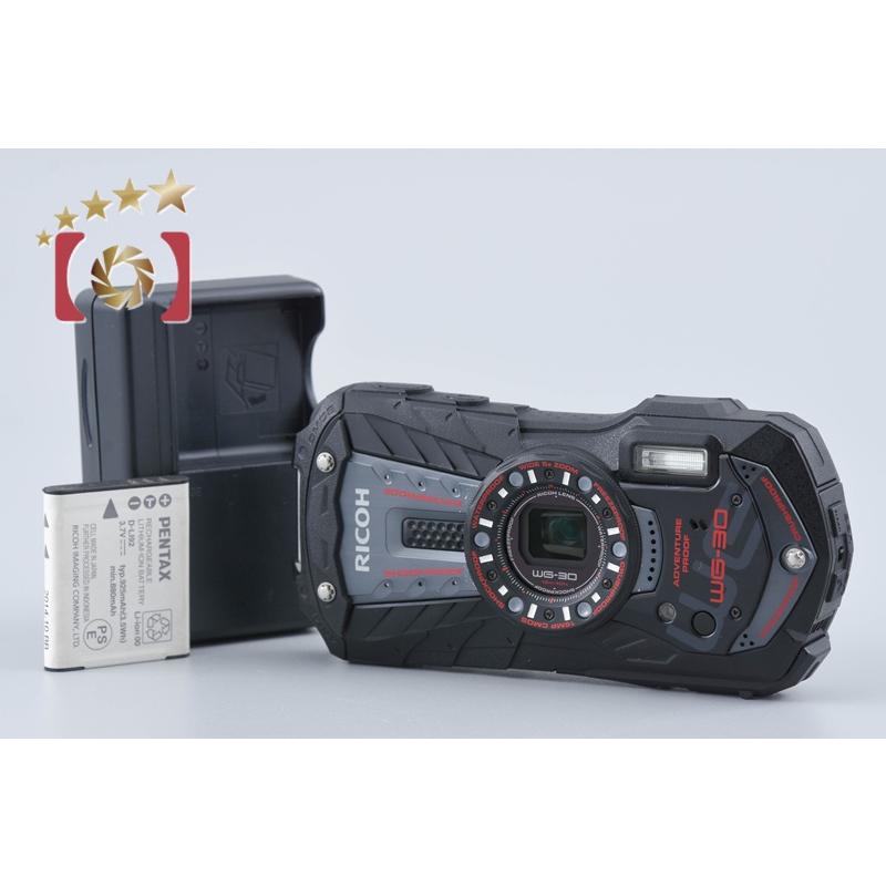 【中古】RICOH リコー PENTAX ペンタックス WG-60 ブラック 防水アクションカメラ シャッター回数僅少 RICOH WG-60 本格防水デジタルカメラ 14メートル防水 1600万画素