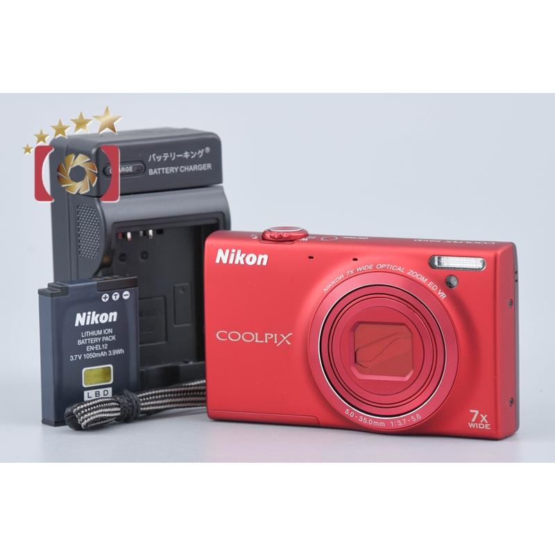 【中古】Nikon ニコン COOLPIX S6100 スーパーレッド コンパクトデジタルカメラ 元箱付き ニコン（Nikon） 【中古】Nikon COOLPIX S6100 スーパーレッド