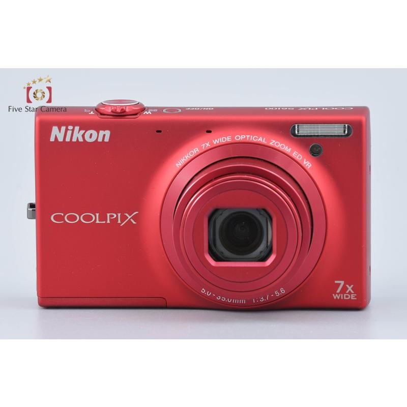 【中古】Nikon ニコン COOLPIX S6100 スーパーレッド コンパクトデジタルカメラ 元箱付き ニコン（Nikon） 【中古】Nikon COOLPIX S6100 スーパーレッド