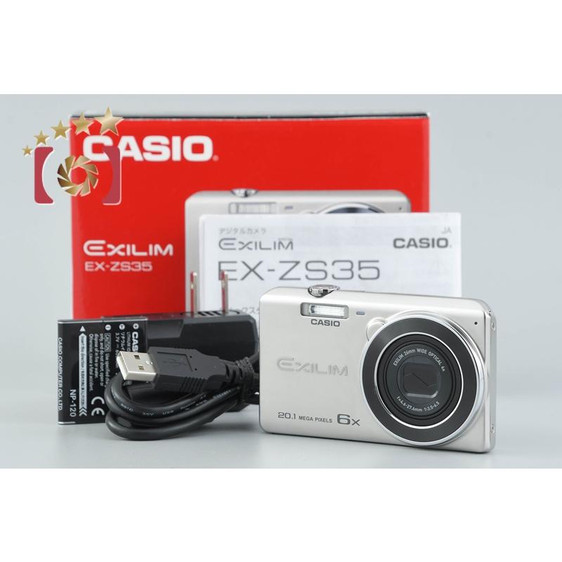 CASIO（カシオ） 【中古】CASIO EXILIM EX-ZS35 シルバー コンパクト