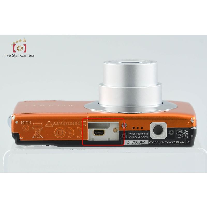 ニコン（Nikon） 【中古】Nikon COOLPIX S3000 ファインオレンジ