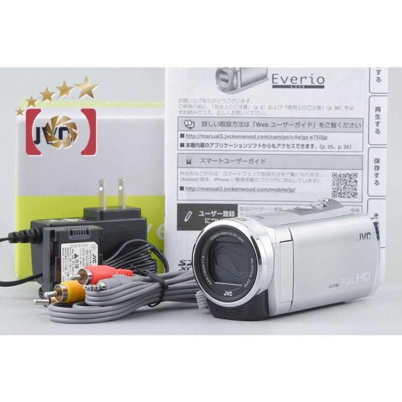 動作品 JVC GZ-E750 シルバー ハンディカム ビデオカメラ 中古】JVC ケンウッド Everio GZ-E750 シルバー デジタルビデオカメラ