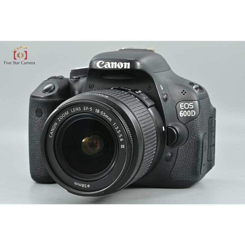 Used!! ) Canon EOS 600D + Canon EF-S 18-55 F3.5-5.6 IS II -