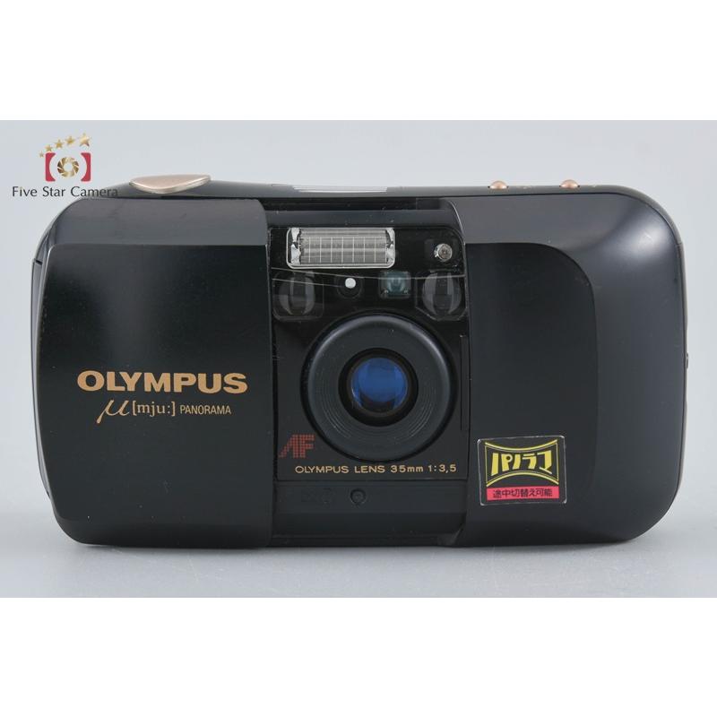 OLYMPUS μ ｍju Panorama 箱付き ビンテージ　カメラ オリンパス（OLYMPUS） 【中古】OLYMPUS μ[mju:] PANORAMA コンパクト