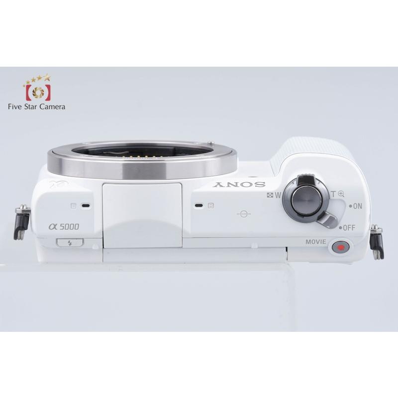 極美品 SONY α5000 ホワイト ミラーレス一眼カメラ 海外バージョン Amazon | SONY α5000 パワーズームレンズキット(ホワイト／デジタル