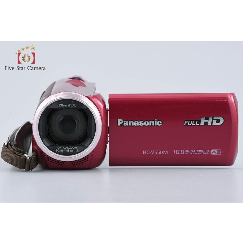 【中古】Panasonic パナソニック HC-V550M レッド デジタルハイビジョンビデオカメラ 元箱付き Panasonic（パナソニック） 【中古】Panasonic HC-V550M レッド