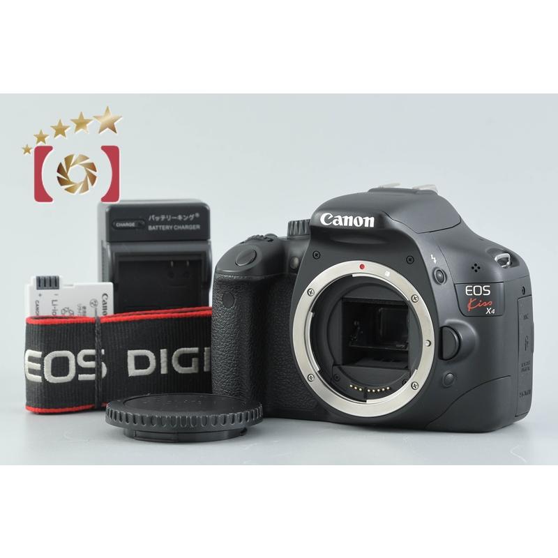 【中古】Canon キヤノン EOS Kiss X4 デジタル一眼レフカメラ シャッター回数僅少 キヤノン（Canon） 【中古】Canon EOS Kiss X4 デジタル一眼レフカメラ