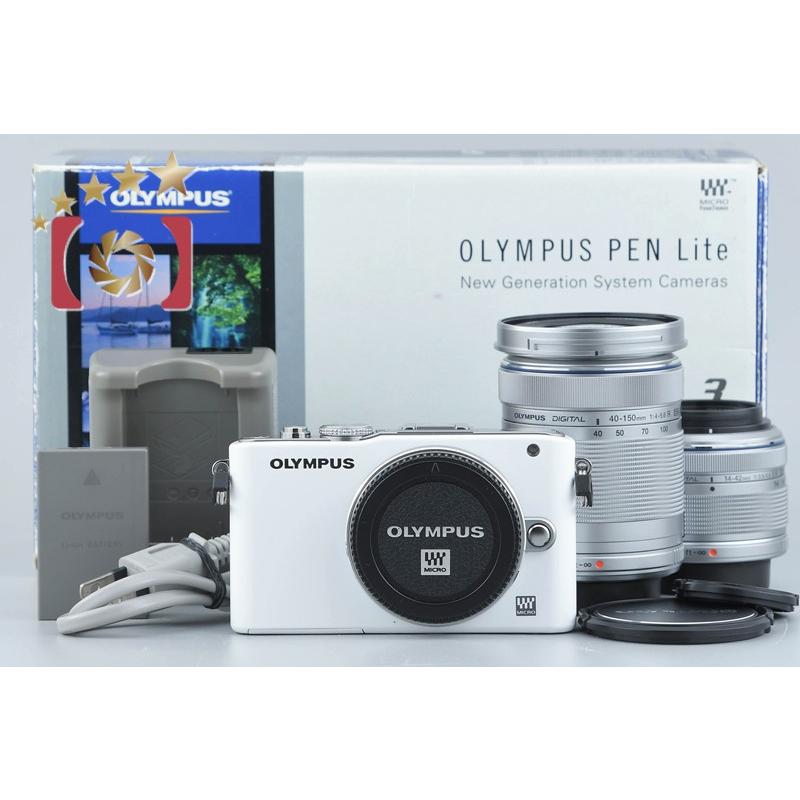 【中古】OLYMPUS オリンパス PEN Lite E-PL3 ダブルズームレンズキット ホワイト オリンパス（OLYMPUS） 【中古】OLYMPUS PEN Lite E-PL3 ダブルズーム