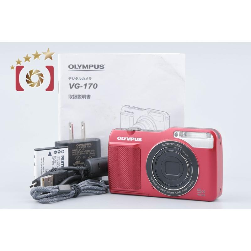 オリンパス（OLYMPUS） 【中古】OLYMPUS VG-170 レッド コンパクト