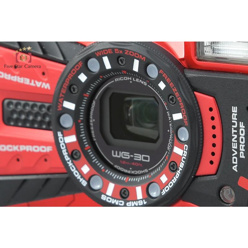 RICOH WG-30 VERMILION RED RICOH 防水デジタルカメラ WG-30