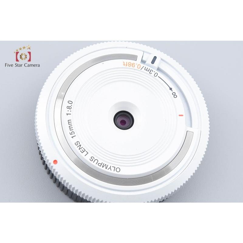 【中古】OLYMPUS オリンパス 15mm f/8 ボディキャップレンズ BCL-1580 ホワイト 元箱付き オリンパス（OLYMPUS） 【中古】OLYMPUS 15mm f/8 ボディキャップ
