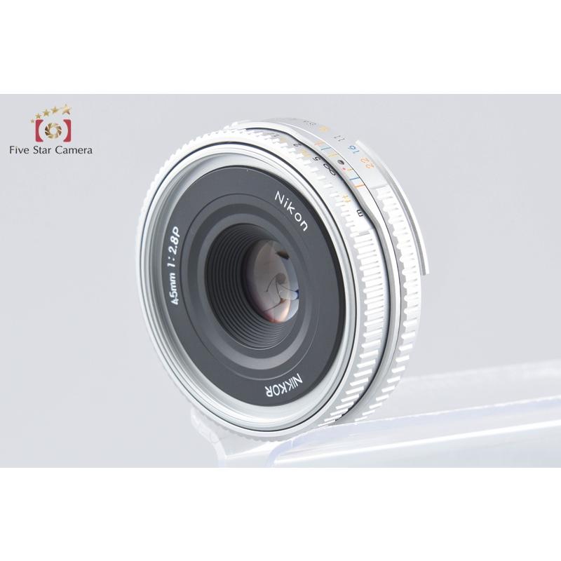 極上品 ニコン Ai-S NIKKOR 45mm F2.8 P シルバー ニコン（Nikon） 【中古】Nikon Ai NIKKOR 45mm f/2.8 P シルバー