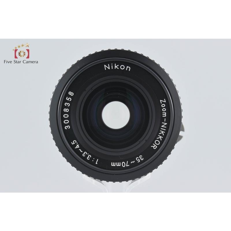 【中古】「非常に良い」Nikon Ai-s 35mm-70mm 3.3-4.5 ニコン ニコン（Nikon） 【中古】Nikon Ai-S ZOOM NIKKOR 35-70mm f/3.3-4.5