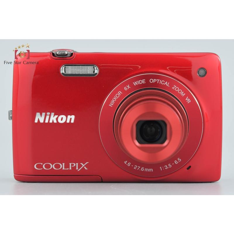 【中古】Nikon ニコン COOLPIX S4300 グロッシーレッド コンパクトデジタルカメラ