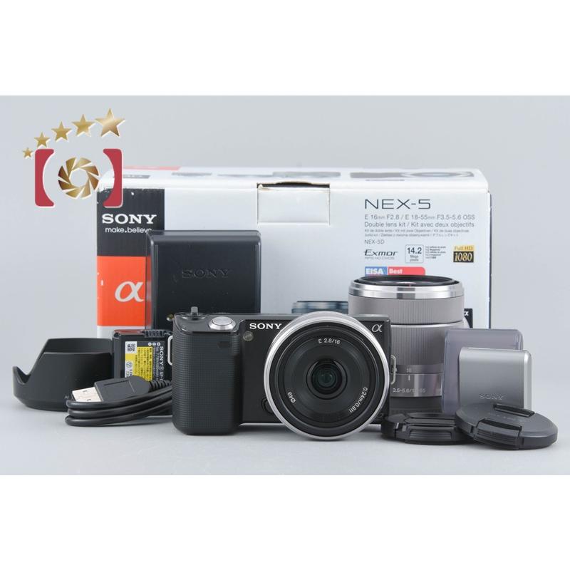 SONY（ソニー） 【中古】SONY α NEX-5 ダブルレンズキット ブラック 元 