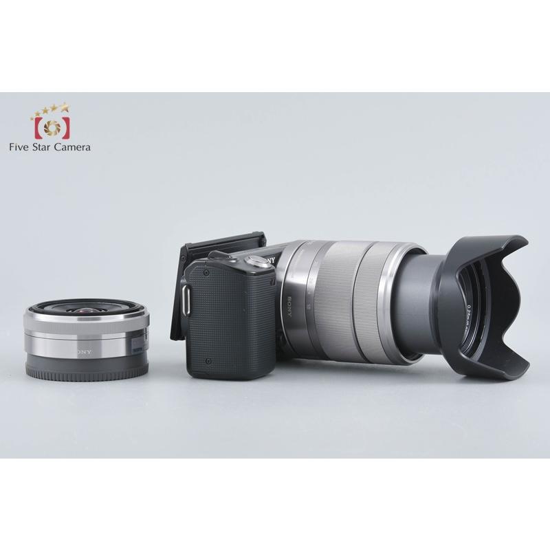 美品・ダブルレンズ】Sony α NEX-5 ブラック ダブルレンズキット SONY