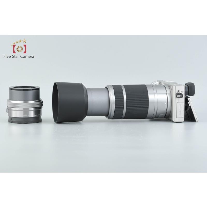 SONY α6000 ダブルズームレンズキットILCE-6000 動作確認済 中古)SONY (ソニー) α6000ダブルズームレンズキット ILCE-6000Y W