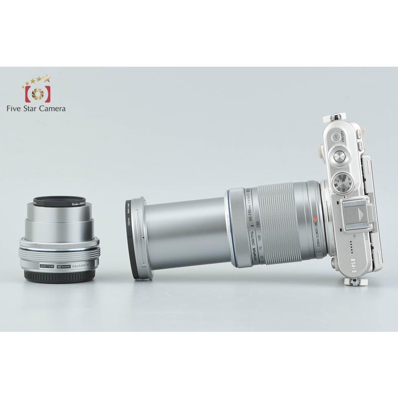 【中古】OLYMPUS オリンパス PEN E-PL8 EZ ダブルズームキット シルバー シャッター回数僅少 オリンパス（OLYMPUS） 【中古】OLYMPUS PEN E-PL8 EZ ダブルズーム