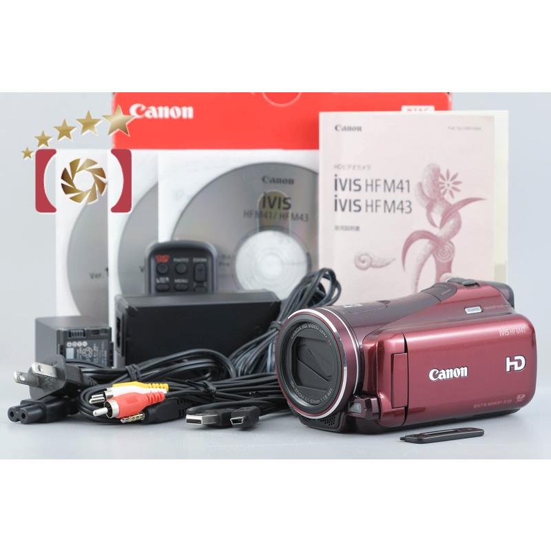 【中古】Canon キヤノン iVIS HF M41 レッド ビデオカメラ キヤノン（Canon） 【中古】Canon iVIS HF M41 レッド ビデオカメラ 元