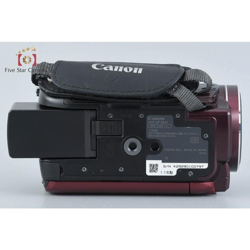 【中古】Canon キヤノン iVIS HF M41 レッド ビデオカメラ キヤノン（Canon） 【中古】Canon iVIS HF M41 レッド ビデオカメラ 元