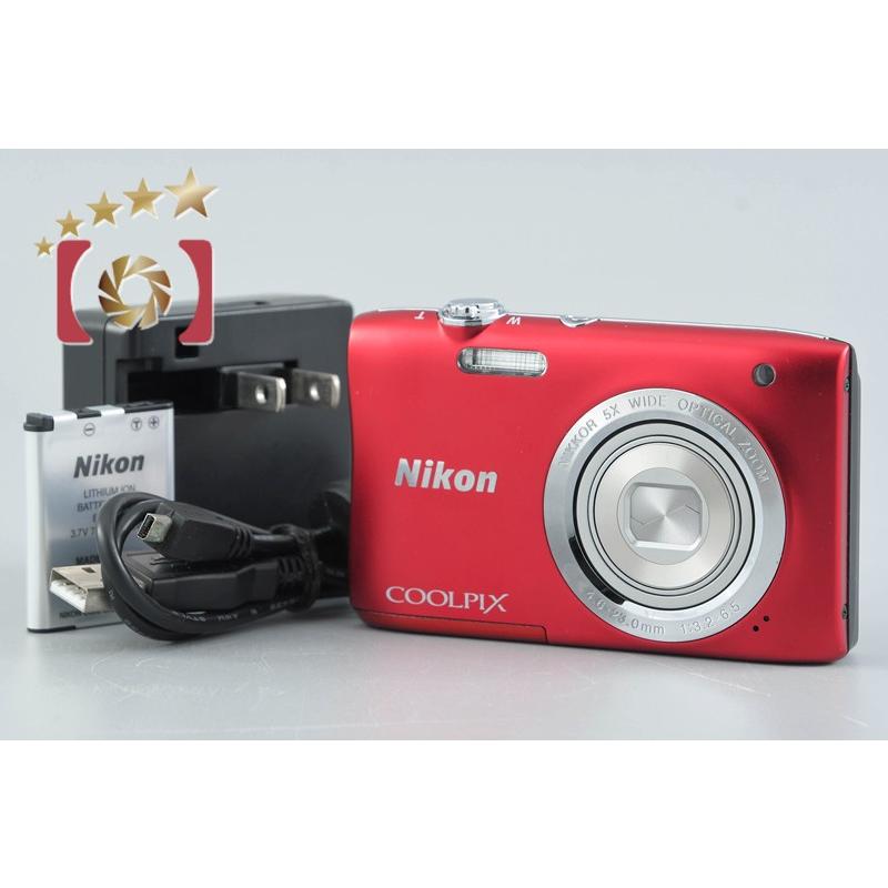 ニコン（Nikon） 【中古】Nikon COOLPIX S2900 レッド コンパクト