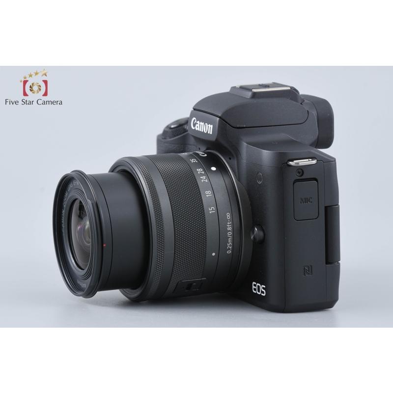 【中古】Canon キヤノン EOS Kiss M EF-M 15-45 IS STM レンズキット ブラック キヤノン（Canon） 【中古】Canon EOS Kiss M EF-M 15-45 IS STM