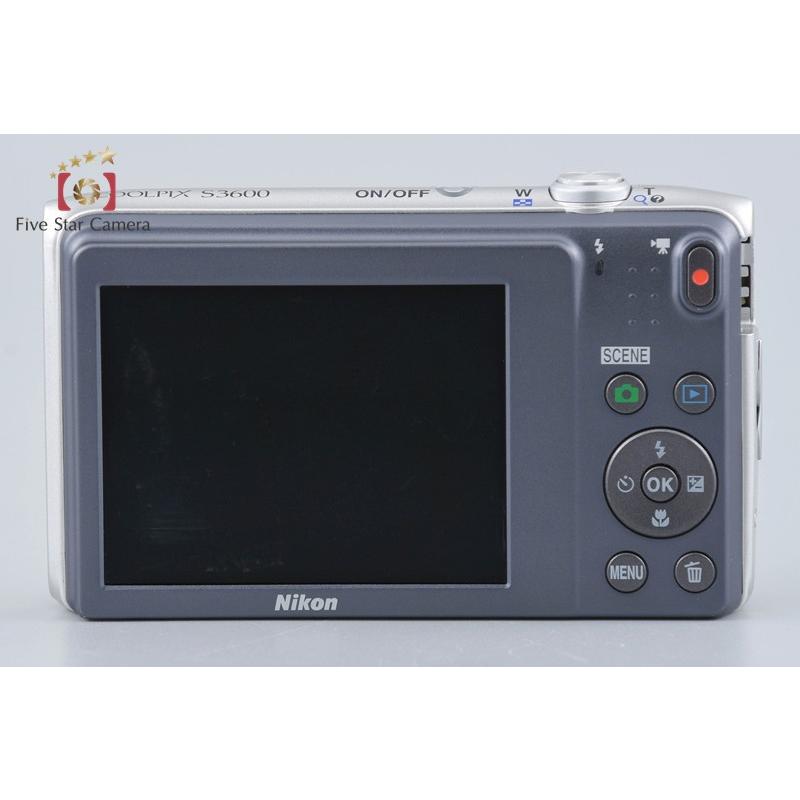 （中古）Nikon COOLPIX S3600 コンパクトデジタルカメラ ニコン（Nikon） 【中古】Nikon COOLPIX S3600 クリスタルシルバー