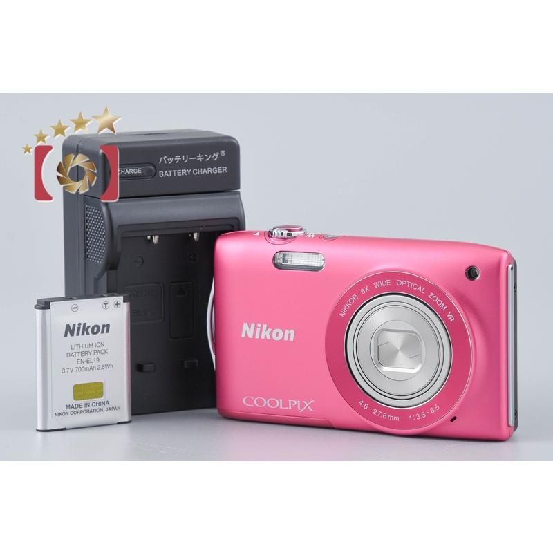 【中古】Nikon ニコン COOLPIX S3300 ストロベリーピンク コンパクトデジタルカメラ ニコン（Nikon） 【中古】Nikon COOLPIX S3300 ストロベリーピンク