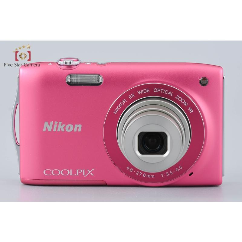 【中古】Nikon ニコン COOLPIX S3300 ストロベリーピンク コンパクトデジタルカメラ ニコン（Nikon） 【中古】Nikon COOLPIX S3300 ストロベリーピンク