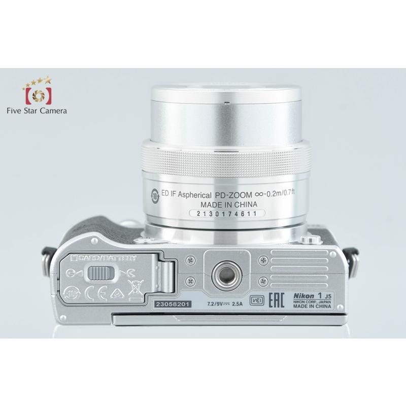 【中古】Nikon ニコン 1 J5 シルバー 標準パワーズームキット シャッター回数僅少 ニコン（Nikon） 【中古】Nikon 1 J5 シルバー 標準パワーズームキット