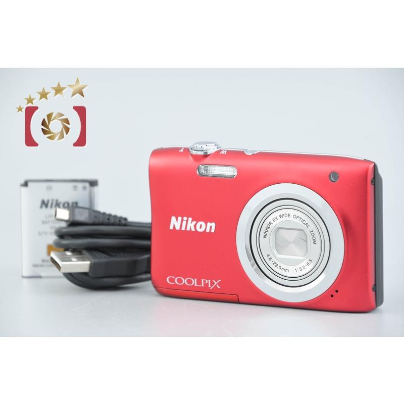 【中古】Nikon ニコン COOLPIX A100 レッド コンパクトデジタルカメラ ニコン（Nikon） 【中古】Nikon COOLPIX A100 レッド コンパクト