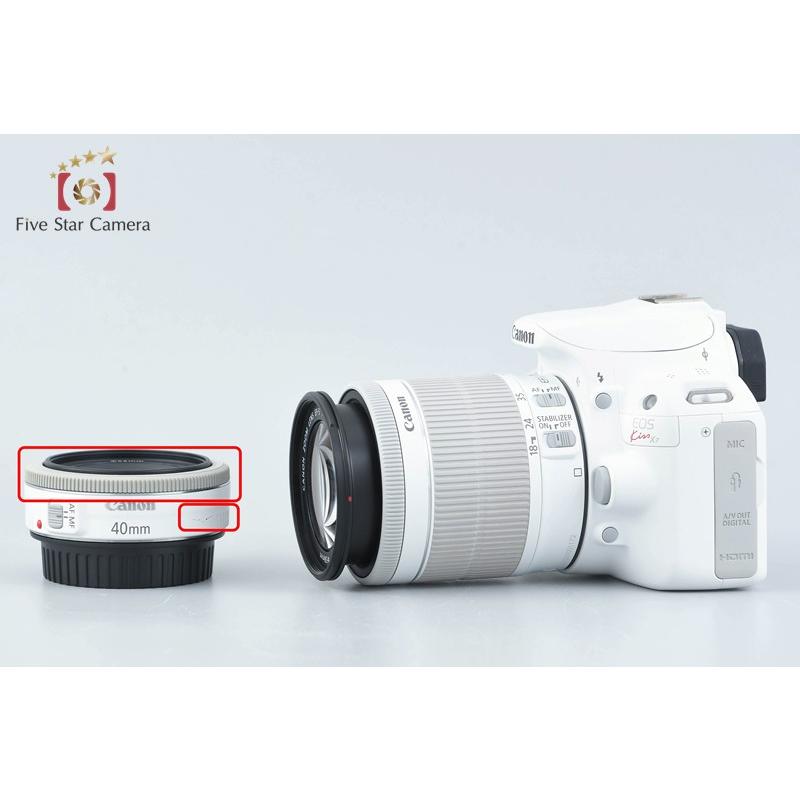 【美品】【中古】Canon EOS Kiss X7 ダブルレンズキット ホワイト キヤノン（Canon） 【中古】Canon EOS Kiss X7 ダブルレンズキット