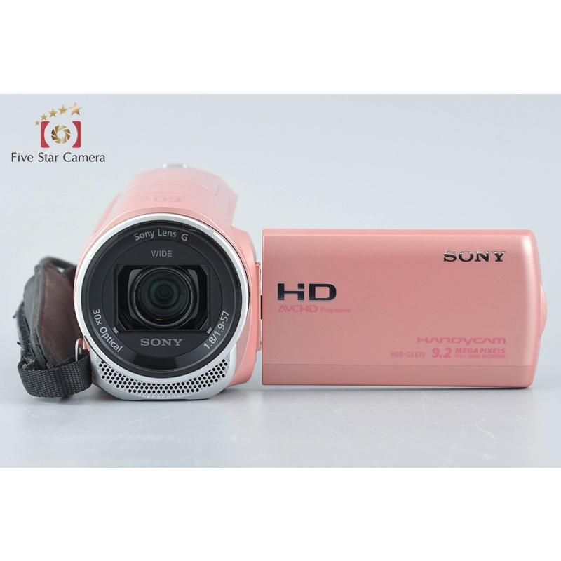 【未使用級】Sony HDR-CX670 ピンク ビデオカメラ 付属品多数 Amazon | SONY HDビデオカメラ Handycam HDR-CX670 ピンク 光学30倍
