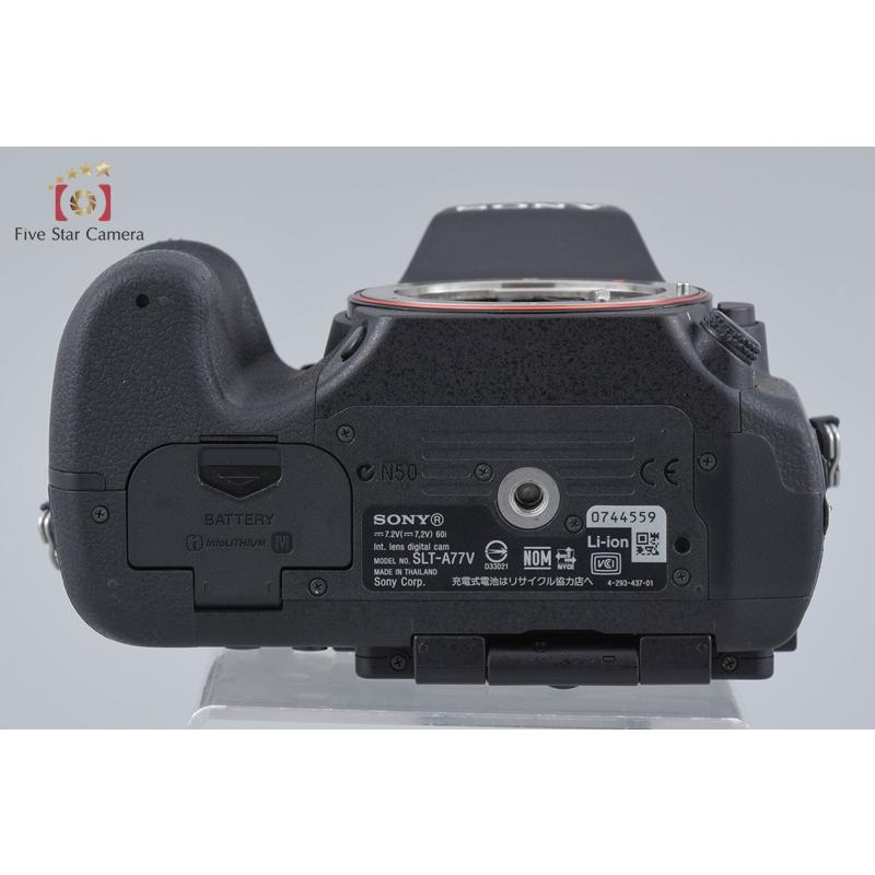 【中古】SONY ソニー α77 SLT-A77V デジタル一眼カメラ シャッター回数僅少の画像