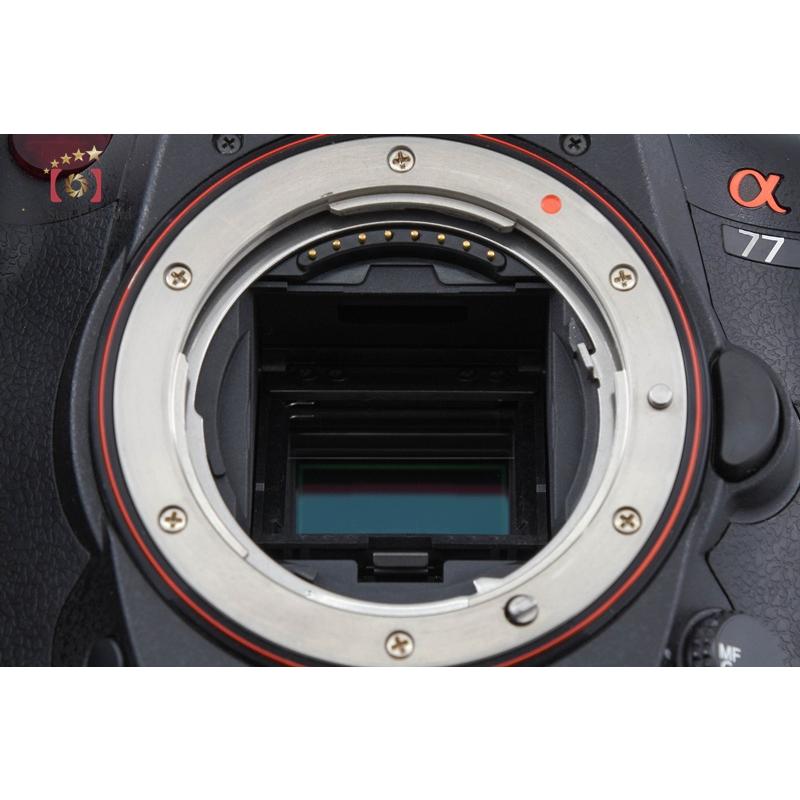 【中古】SONY ソニー α77 SLT-A77V デジタル一眼カメラ シャッター回数僅少の画像