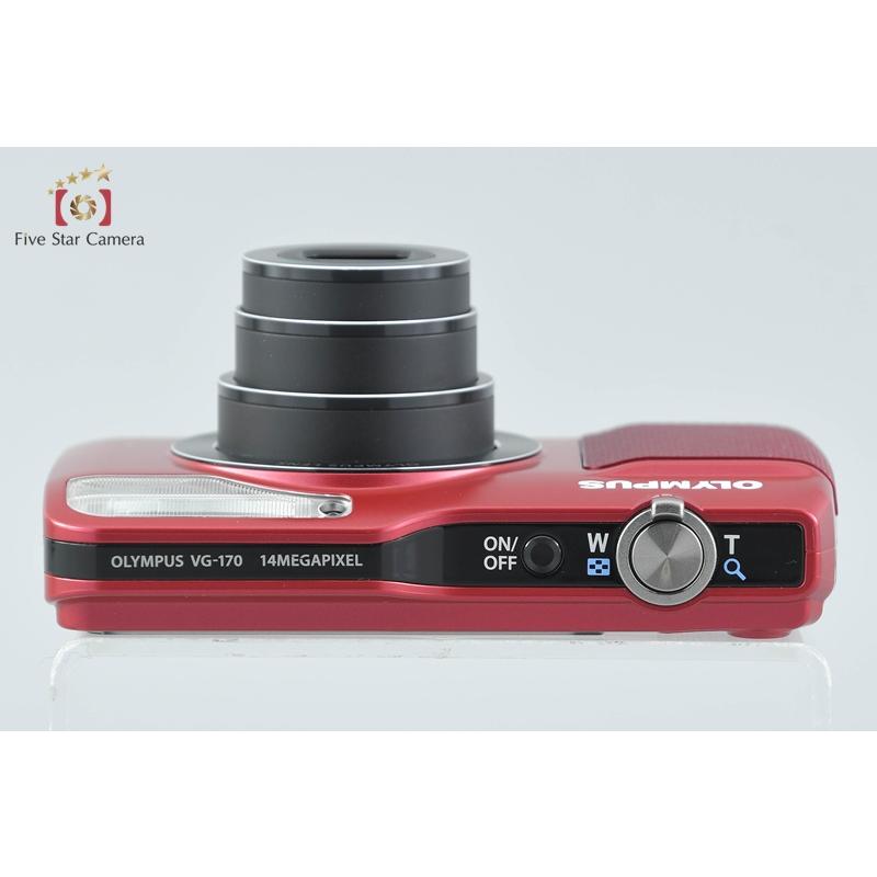 中古】OLYMPUS オリンパス VG-170 レッド コンパクトデジタルカメラ