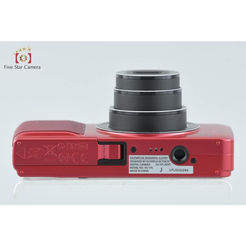 中古】OLYMPUS オリンパス VG-170 レッド コンパクトデジタルカメラ