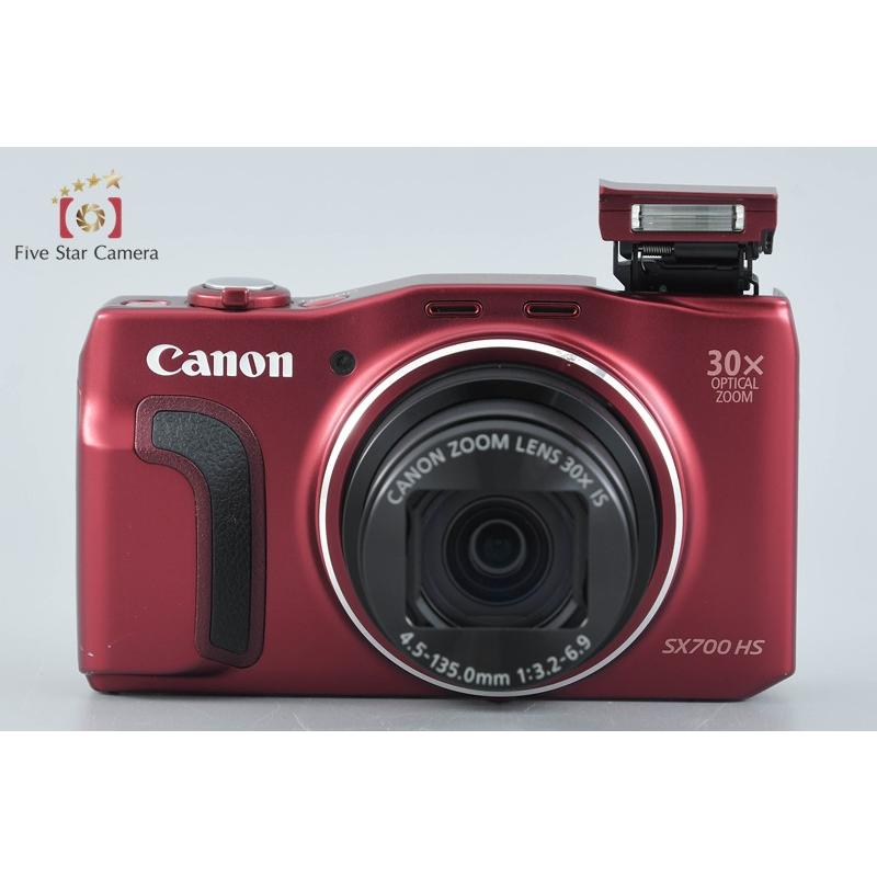 Canon キャノンパワーショット SX700HSコンパクトデジカメ中古 キヤノン（Canon） 【中古】Canon PowerShot SX700 HS レッド
