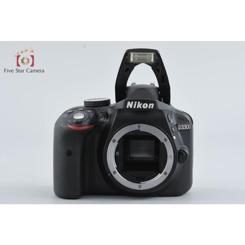 ニコン D3300 ダブルズームキット ブラック 一眼レフ カメラ 中古 ニコン（Nikon） 【中古】Nikon D3300 ダブルズームキット ブラック