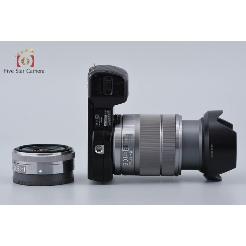 中古SONY NEX-5N ダブルレンズセット　ブラック ミラーレス一眼 SONY（ソニー） 【中古】SONY α NEX-5 ダブルレンズキット ブラック
