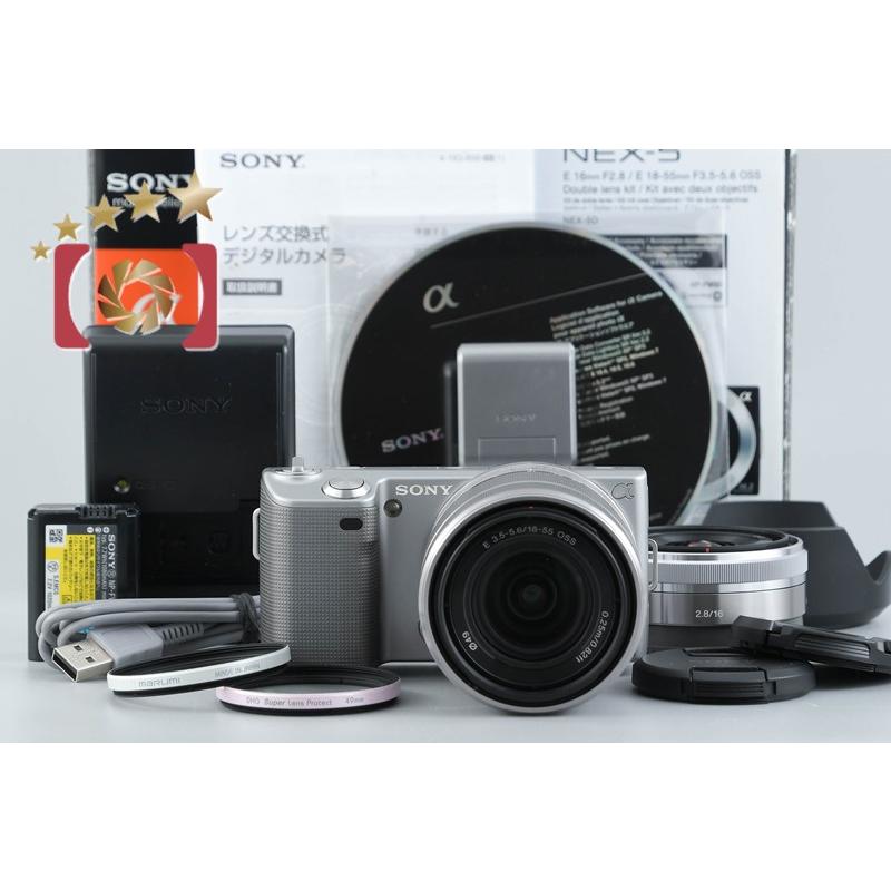 SONY（ソニー） 【中古】SONY α NEX-5 ダブルレンズキット シルバー 元 