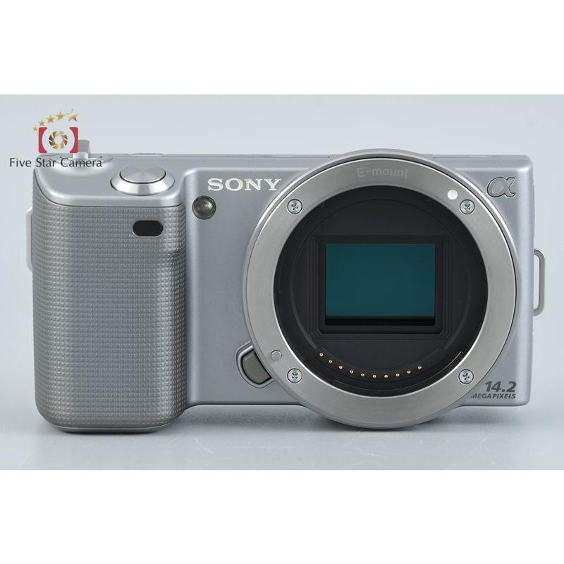 中古】SONY ソニー α NEX-5 ダブルズームレンズキット シルバー
