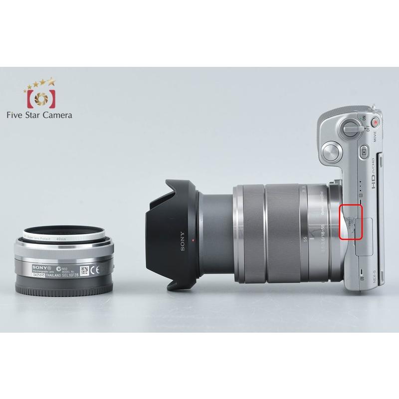 SONY（ソニー） 【中古】SONY α NEX-5 ダブルレンズキット シルバー 元 