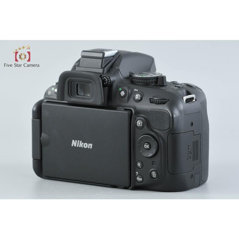 【中古】Nikon ニコン D5200 18-55 VR レンズキット ブラック シャッター回数僅少 ニコン（Nikon） 【中古】Nikon D5200 18-55 VR レンズキット ブラック