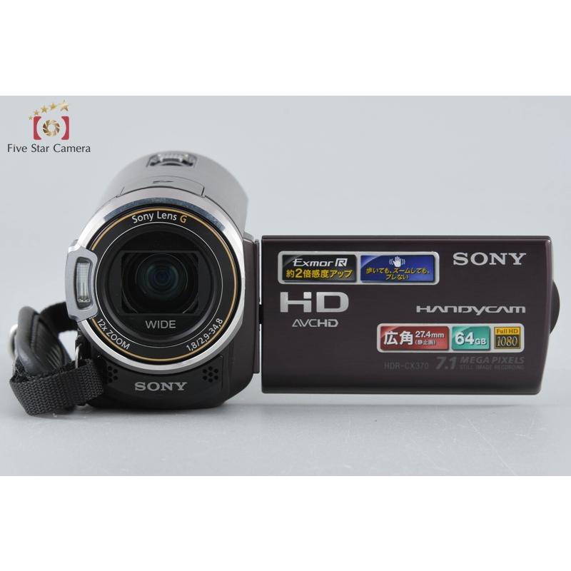 SONY HDR-CX370V ビデオカメラ ブラウン SONY（ソニー） 【中古】SONY HANDYCAM HDR-CX370V ブラウン ビデオ