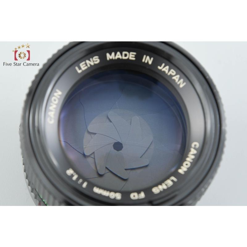 【動作確認済【完動品◆美品】】CANON FD 50mm F/1.2 レンズ キヤノン（Canon） 【中古】Canon New FD 50mm f/1.2 : 中古カメラの